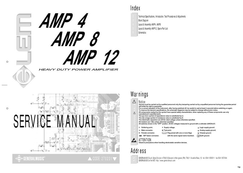 Generalmusic AMP 4 Service manual