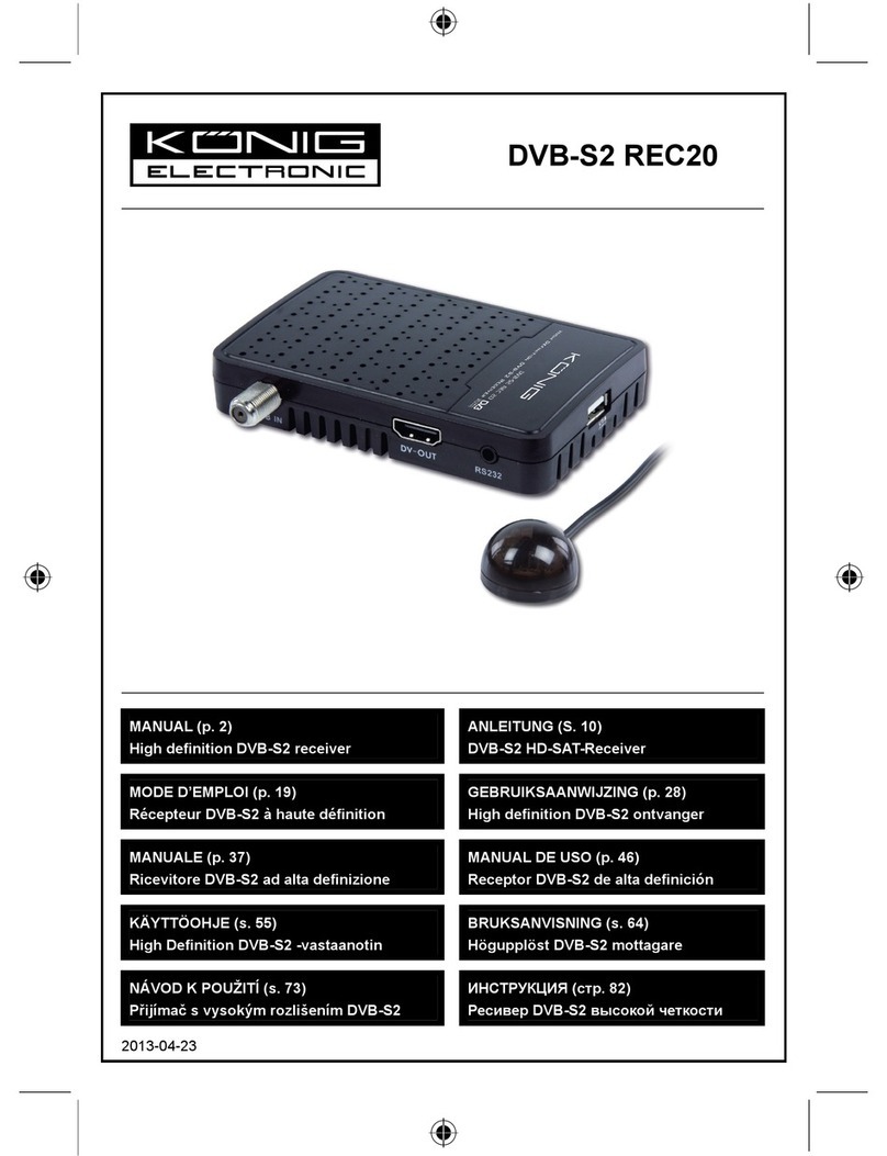 Konig DVB-S2 REC20 User manual