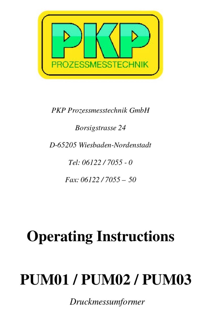 PKP PUM01 operating instructions