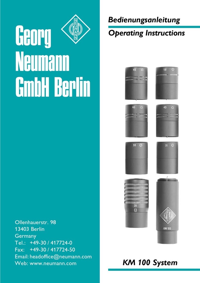 Neumann KM 120 Operating	 instruction