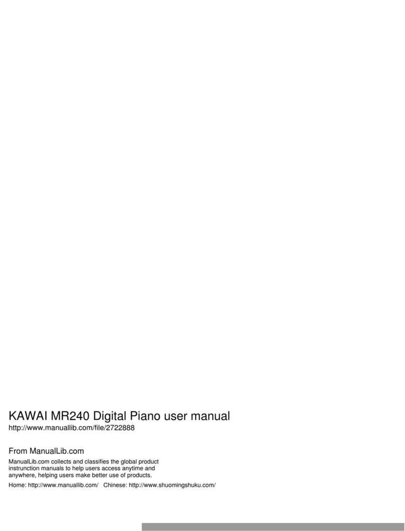 Kawai MR240 user manual