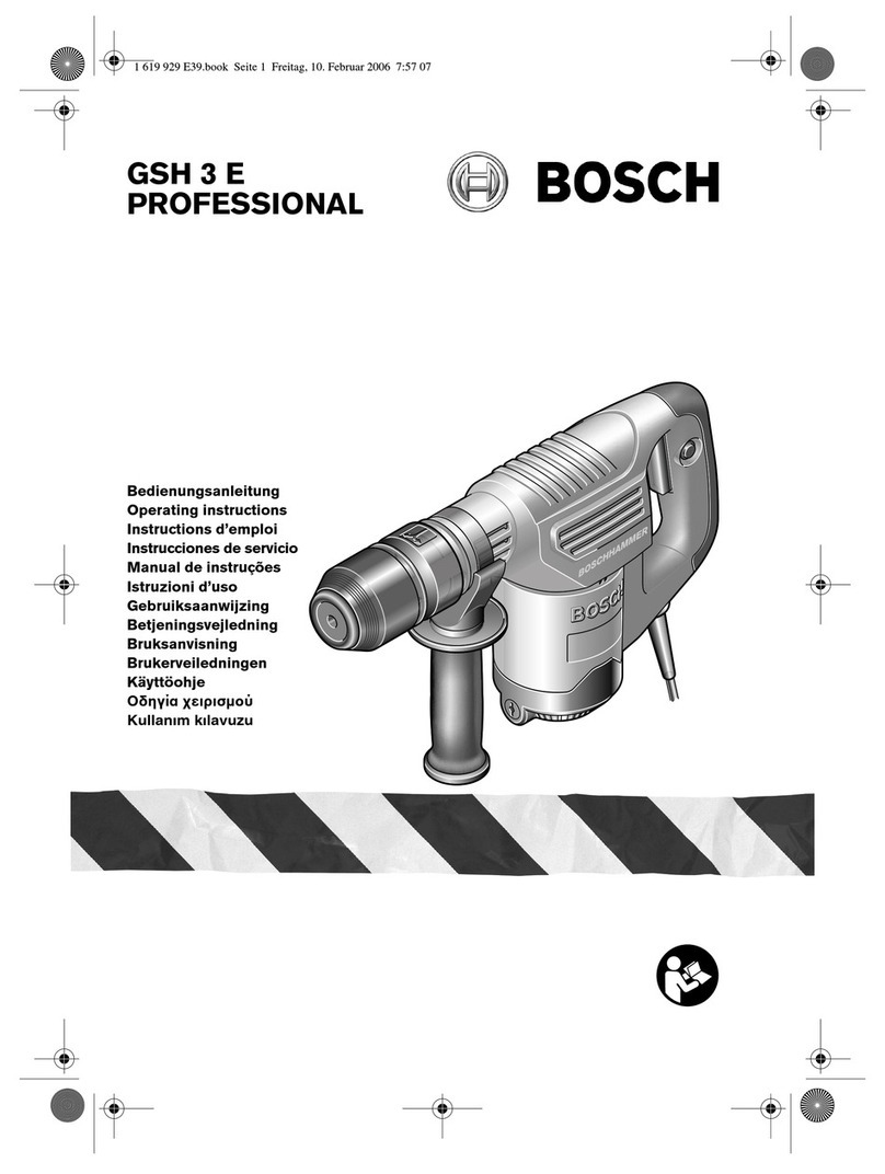 Bosch GSH 3 E Professional User manual