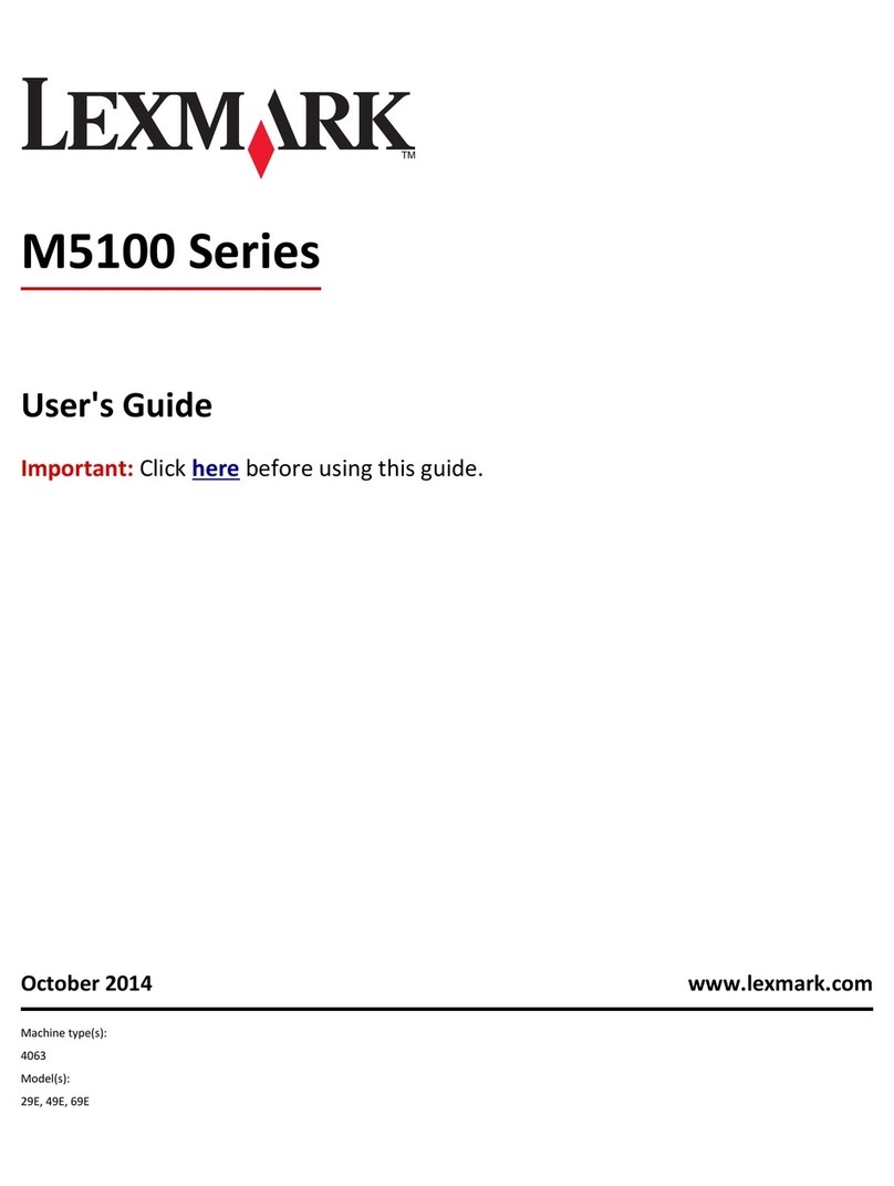 Lexmark M5100 Series User manual