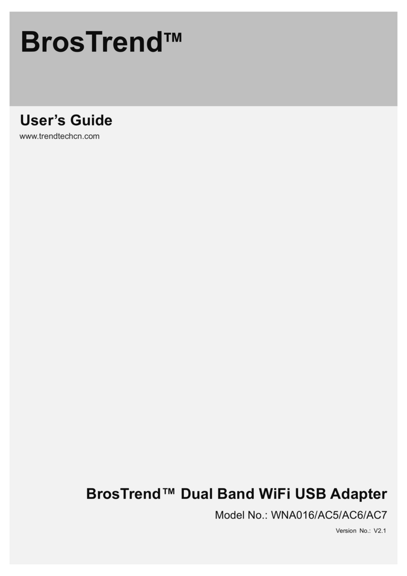 BROSTREND WNA016 user guide