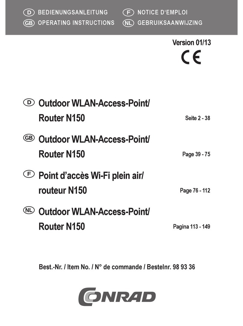 Conrad N150 operating instructions
