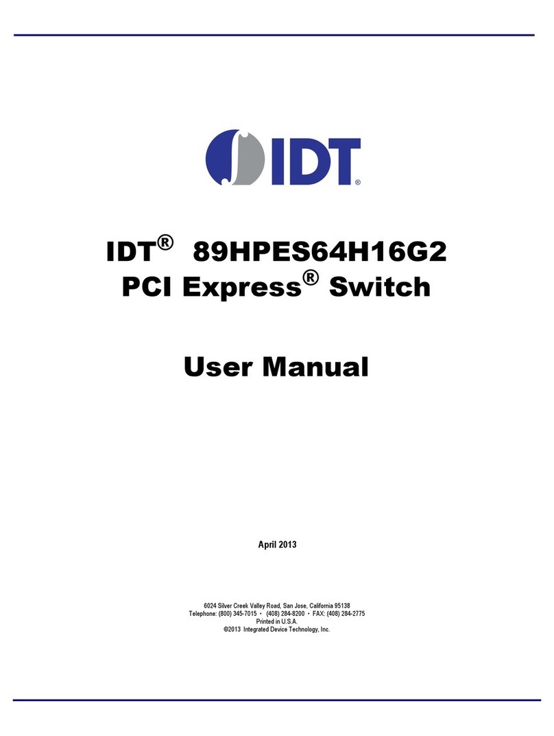 IDT 89HPES64H16G2 User manual