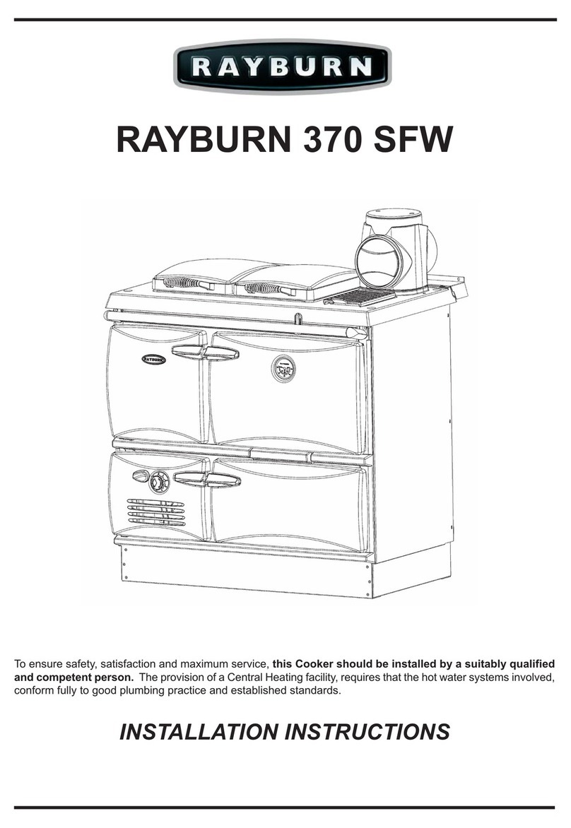 Rayburn 370 SFW installation instructions