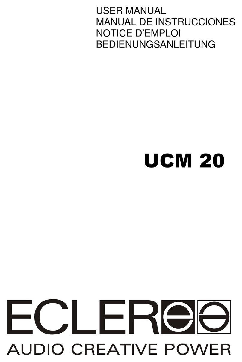 Ecler UCM 20 user manual