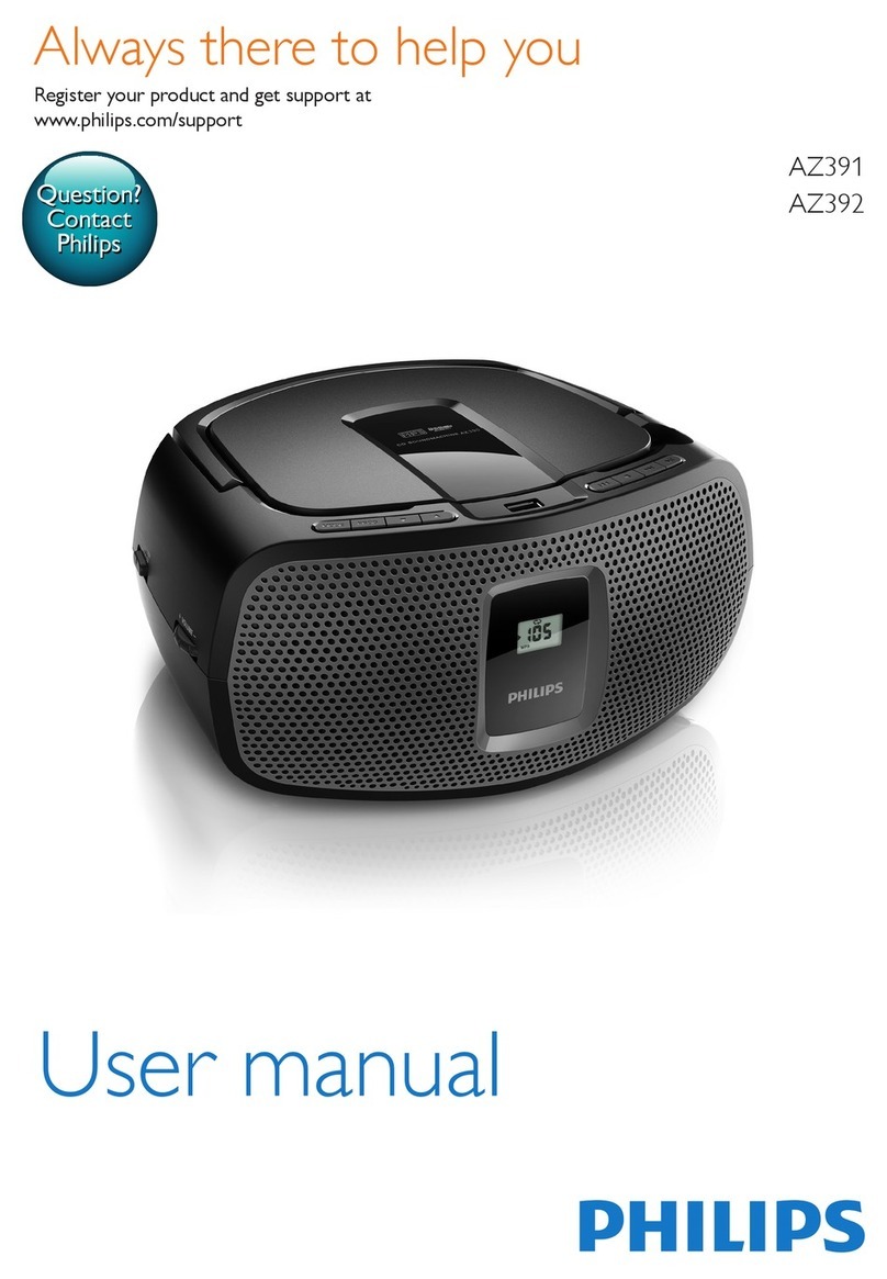 Philips AZ391 user manual