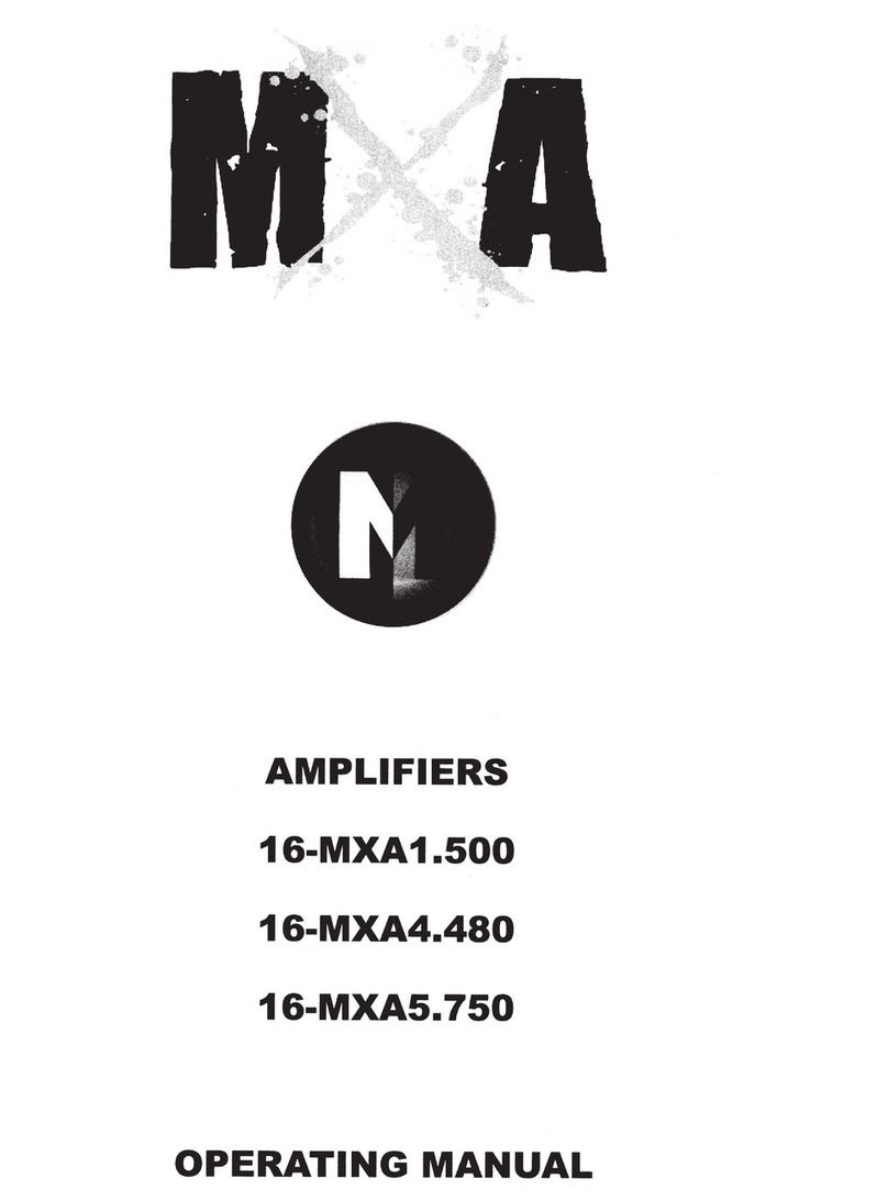 MXA 16-MXA 1.500 operating manual