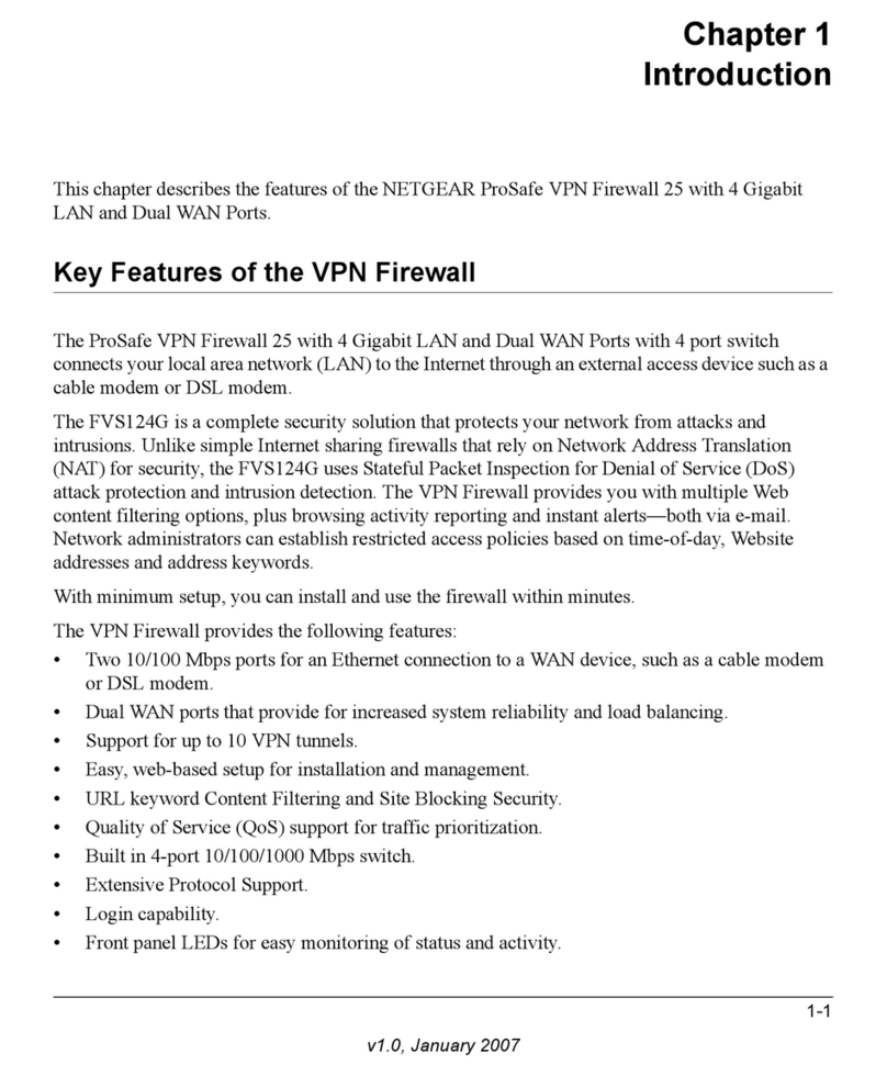 NETGEAR FVS124G - ProSafe VPN Firewall 25 User manual NETGEAR FVS124G - ProSafe VPN Firewall 25 User manual