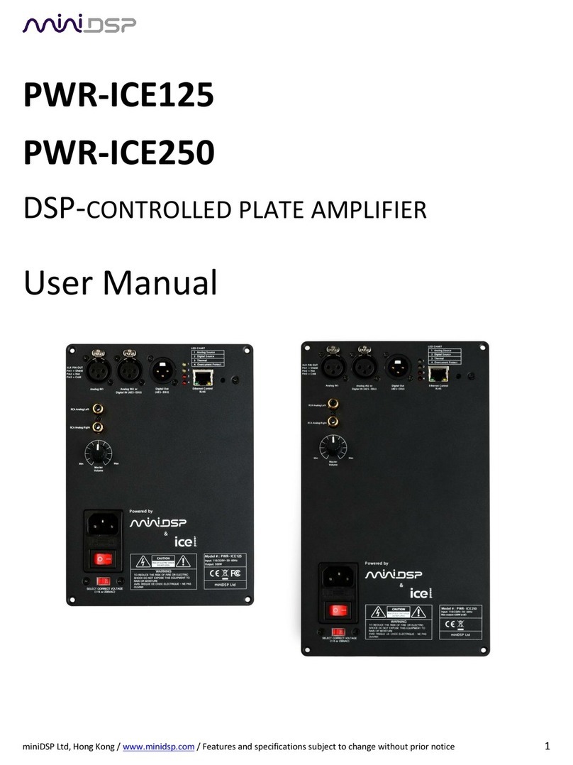 miniDSP PWR-ICE125 user manual