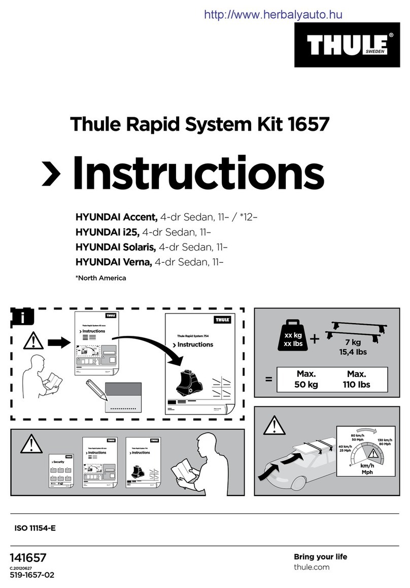 Thule 1657 installation manual