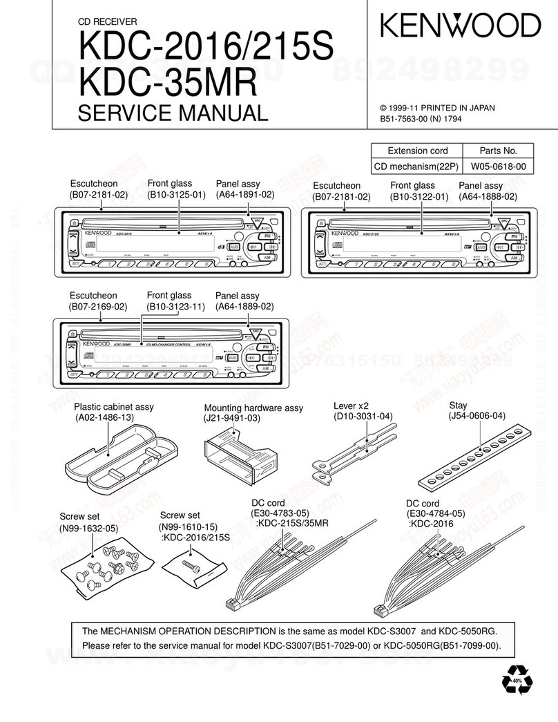 Kenwood KDC-2016 Service manual