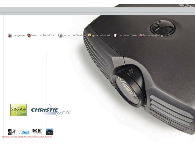 Christie DS+26 user guide