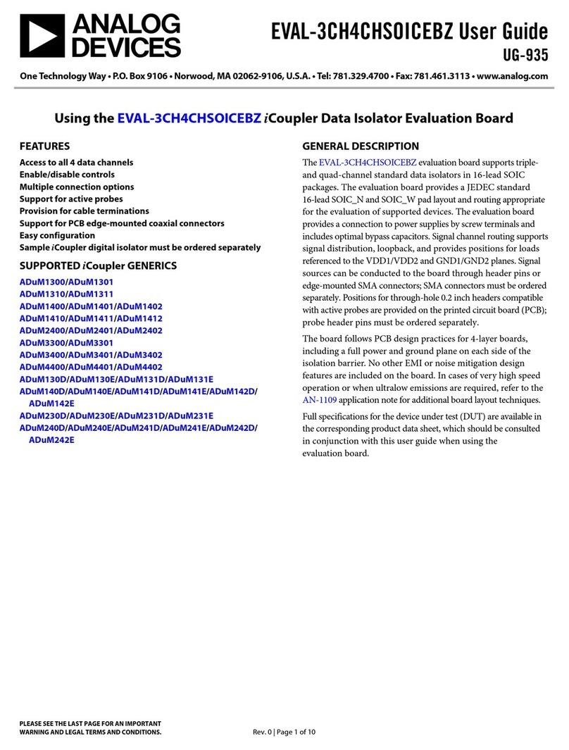 Analog Devices EVAL-3CH4CHSOICEBZ User manual