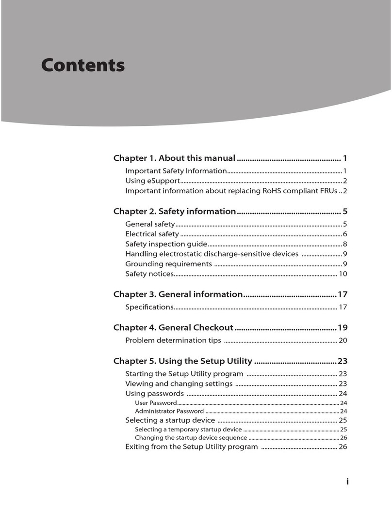 Lenovo 3000 K100 Owner's manual