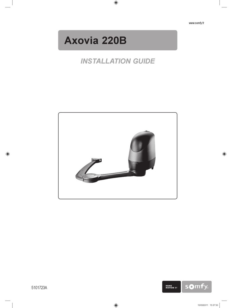 SOMFY Axovia-220B installation guide