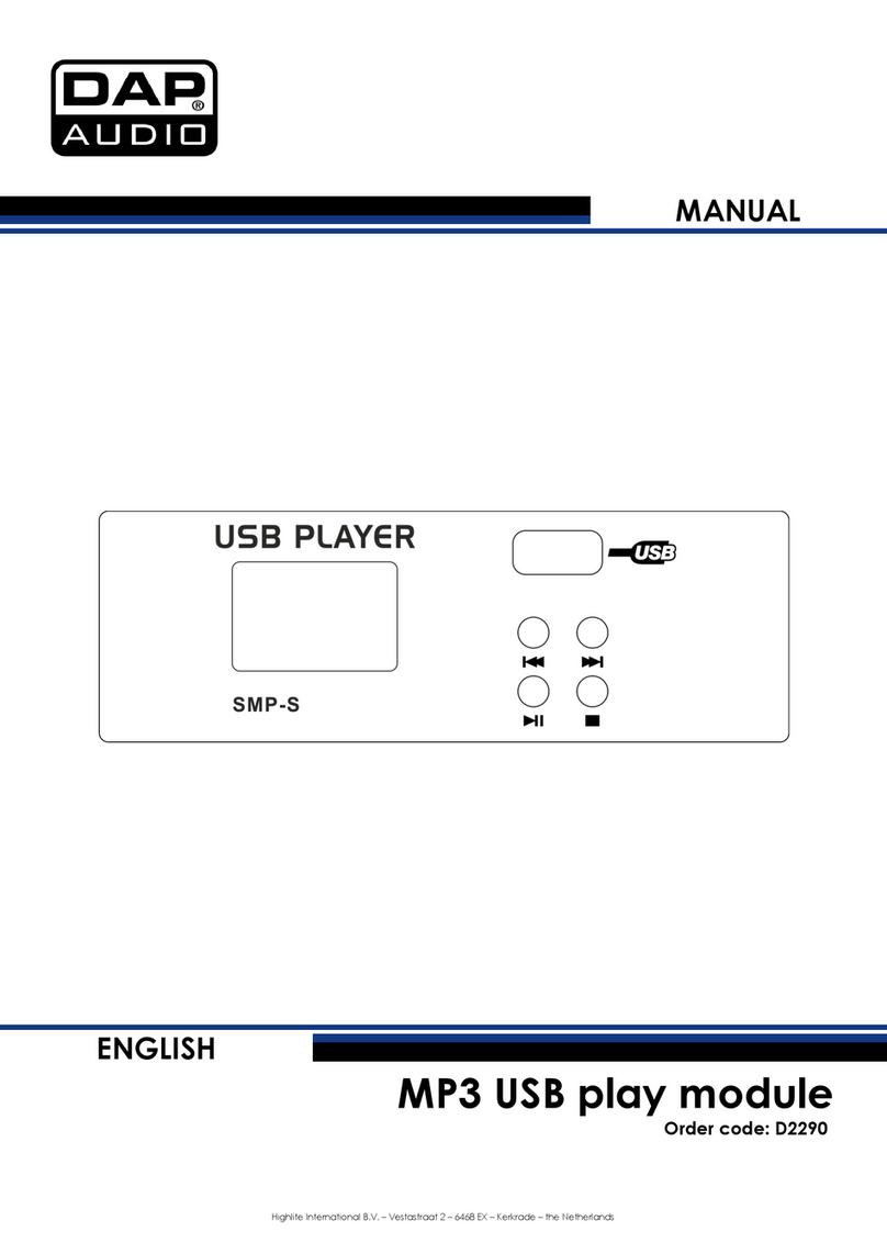 DAPAudio SMP-S User manual