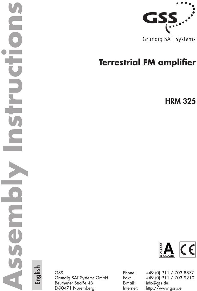GSS HRM 325 User manual
