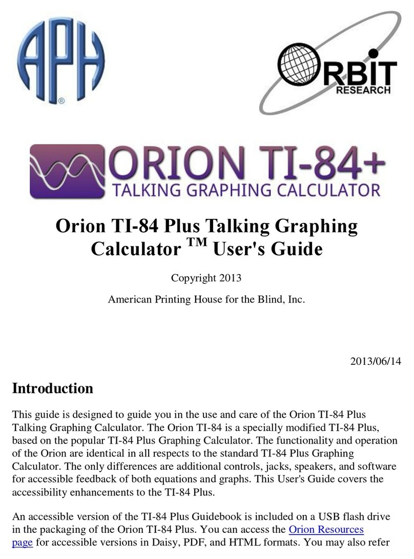 Orion ti-84+ user guide