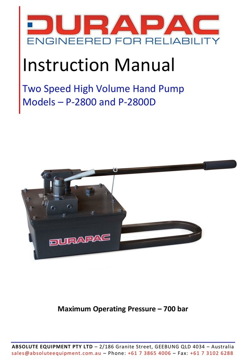 Durapac P-2800 instruction manual