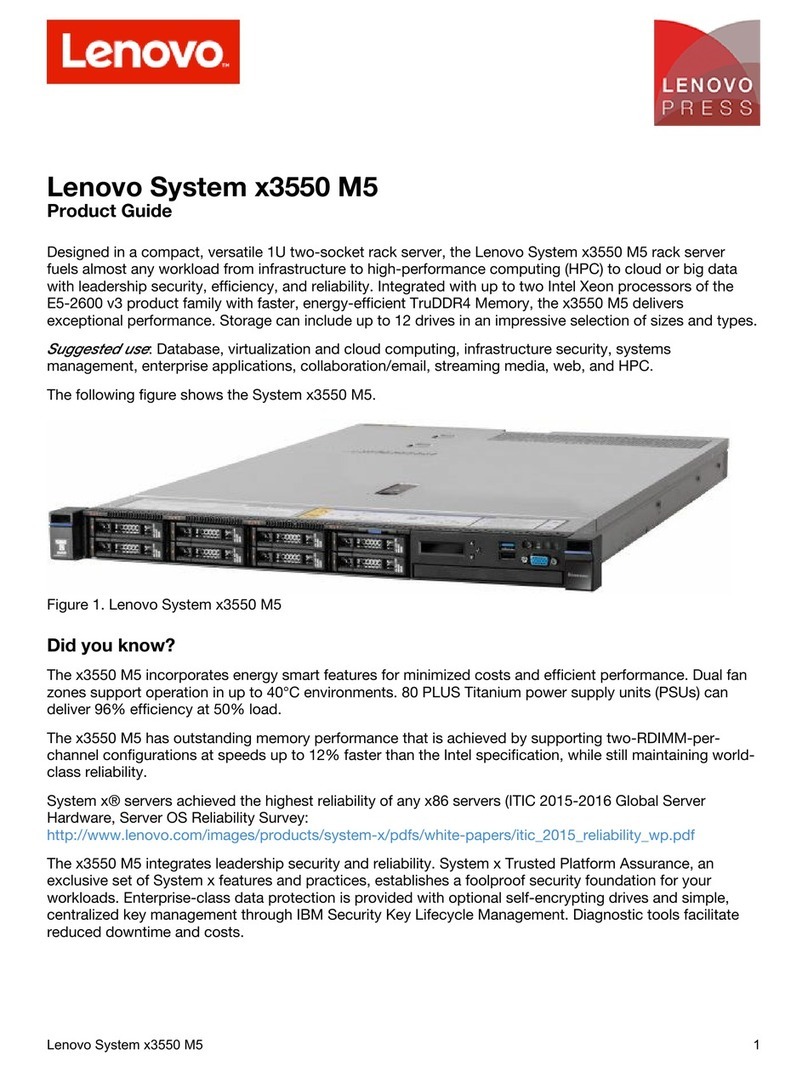 Lenovo System x3550 M5 User manual