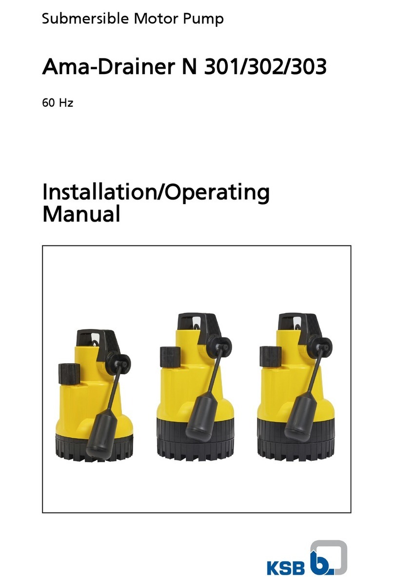 KSB Ama-Drainer N 301 Installation instructions