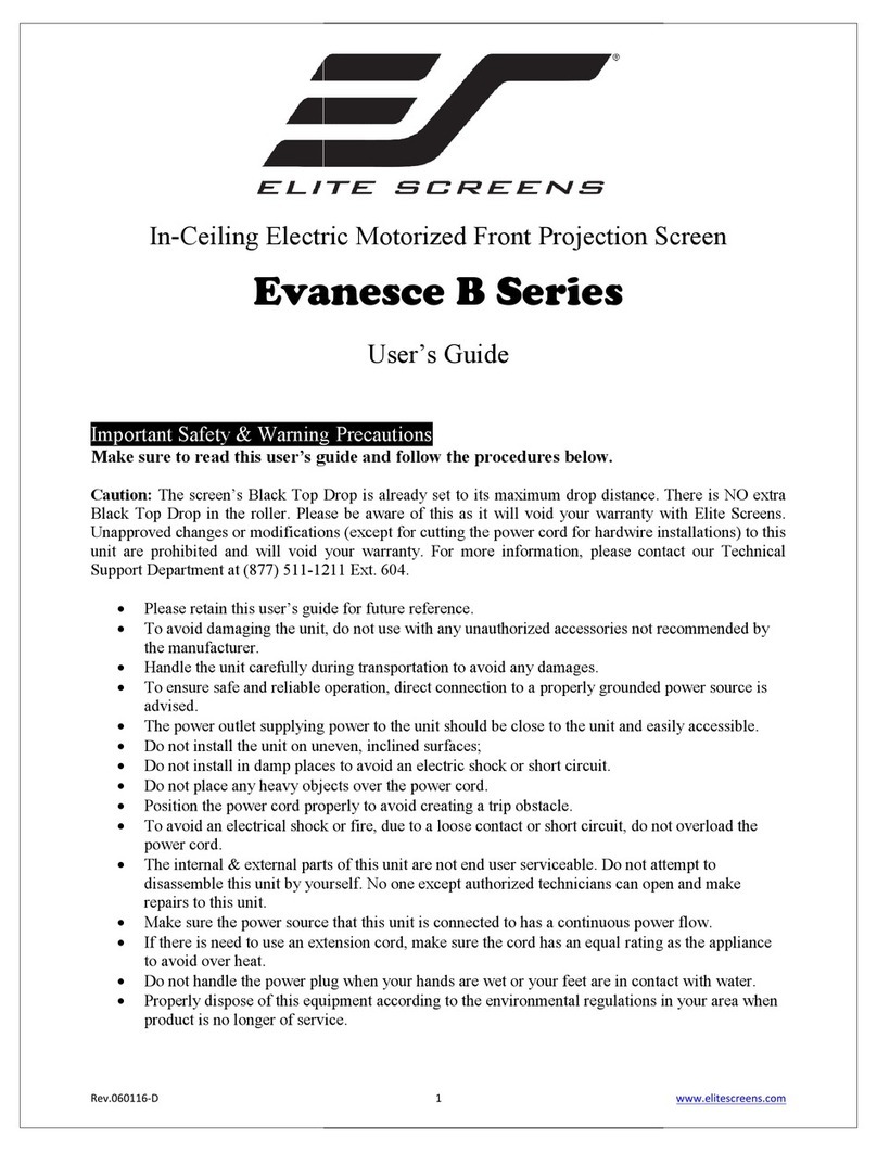 Elite Screense EB100HW2-E12 user guide