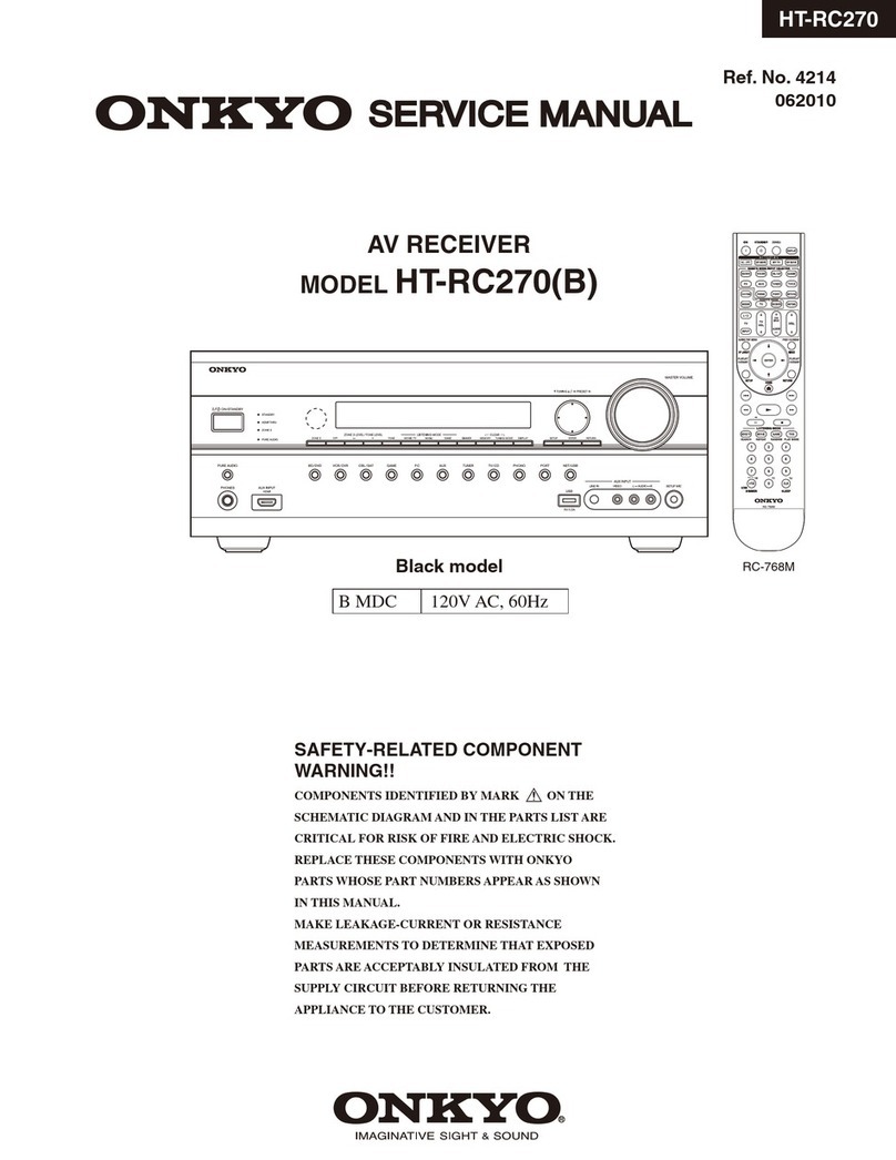 Onkyo HT-RC270B User manual Onkyo HT-RC270B User manual