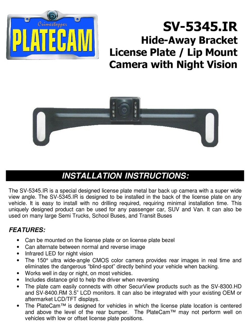 Platecam SV-5345.IR installation instructions