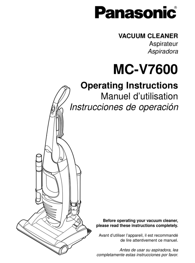 Panasonic MC-V7600 operating instructions