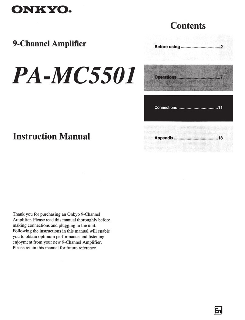 Onkyo PA-MCSSOl User manual