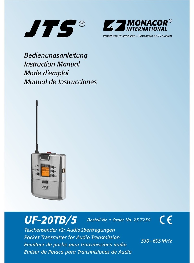 JTS UF-20TB/5 instruction manual