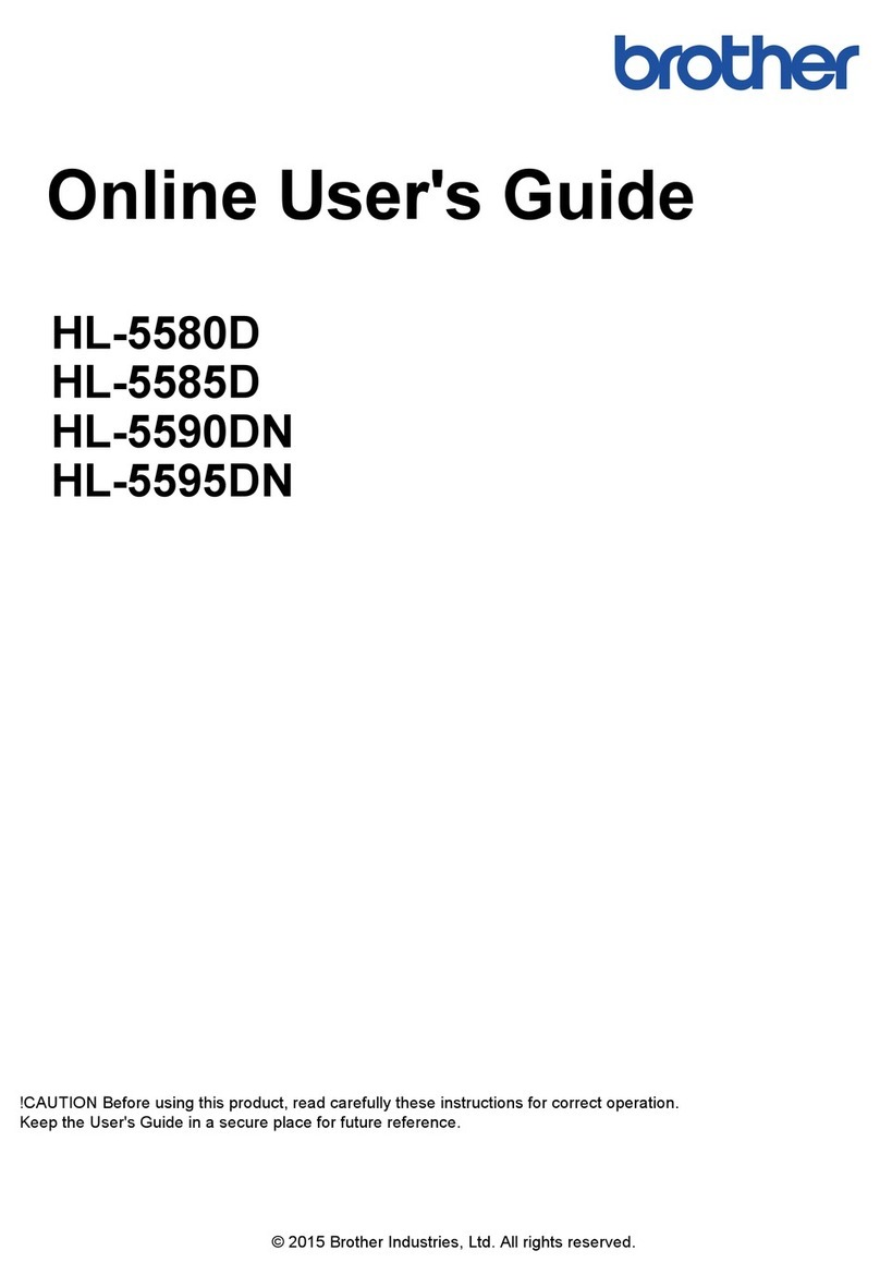 Brother HL-5580D User manual Brother HL-5580D User manual