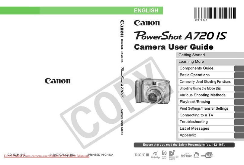 Canon PowerShot A720 IS User manual