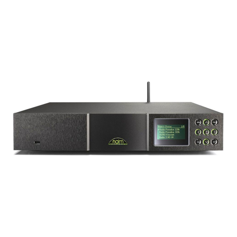 NAIM NDS NETWORK AUDIO PLAYER quick start guide