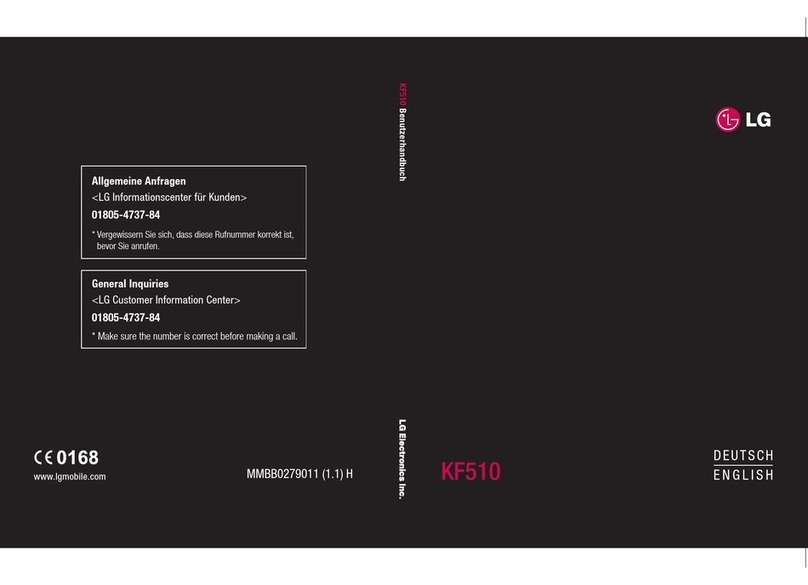LG KF510 User manual
