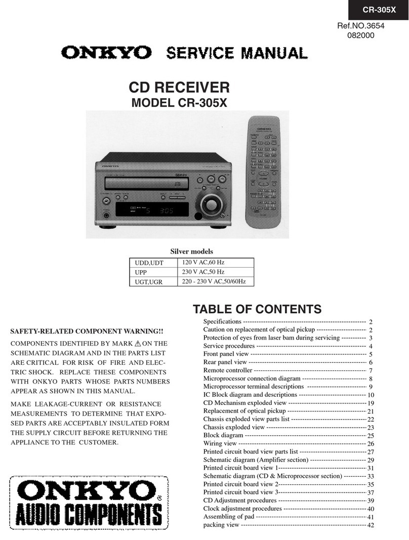 Onkyo CR-305X User manual