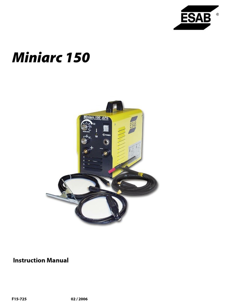 ESAB Miniarc 150 instruction manual ESAB Miniarc 150 instruction manual