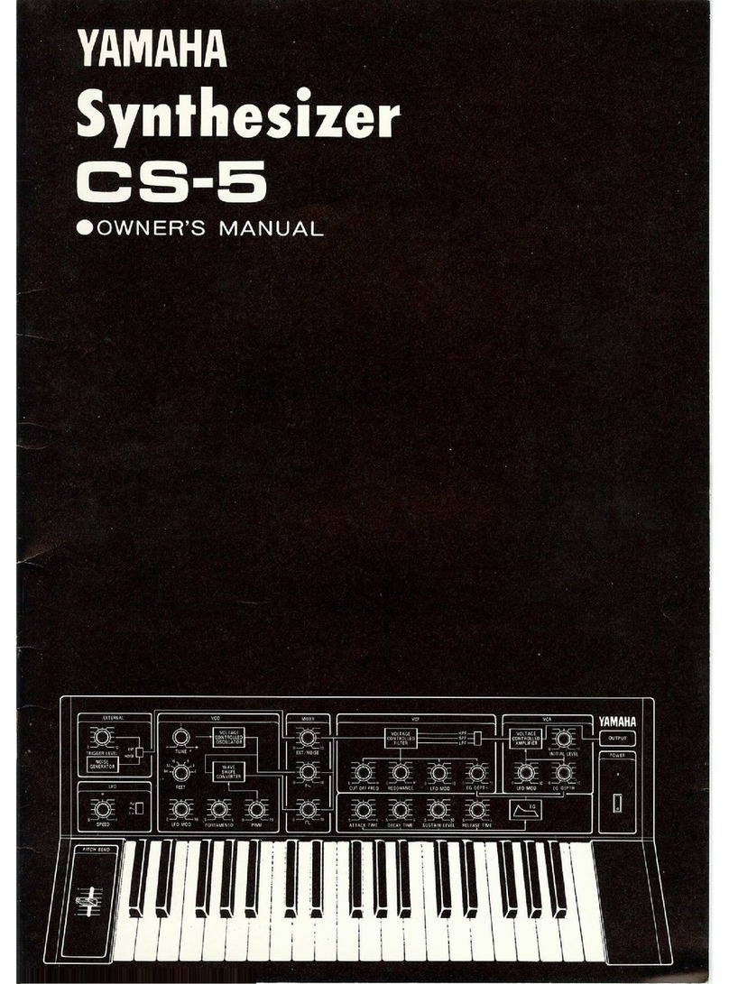 Yamaha CS-5 User manual Yamaha CS-5 User manual
