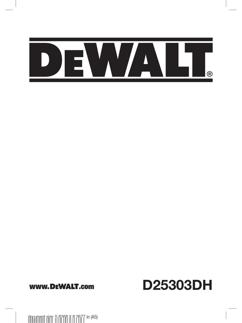 DeWalt D25303DH User manual