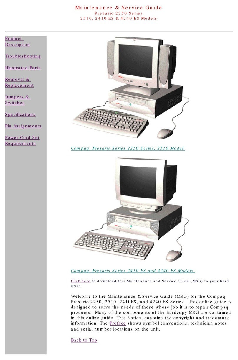 Compaq Presario 2510 User manual