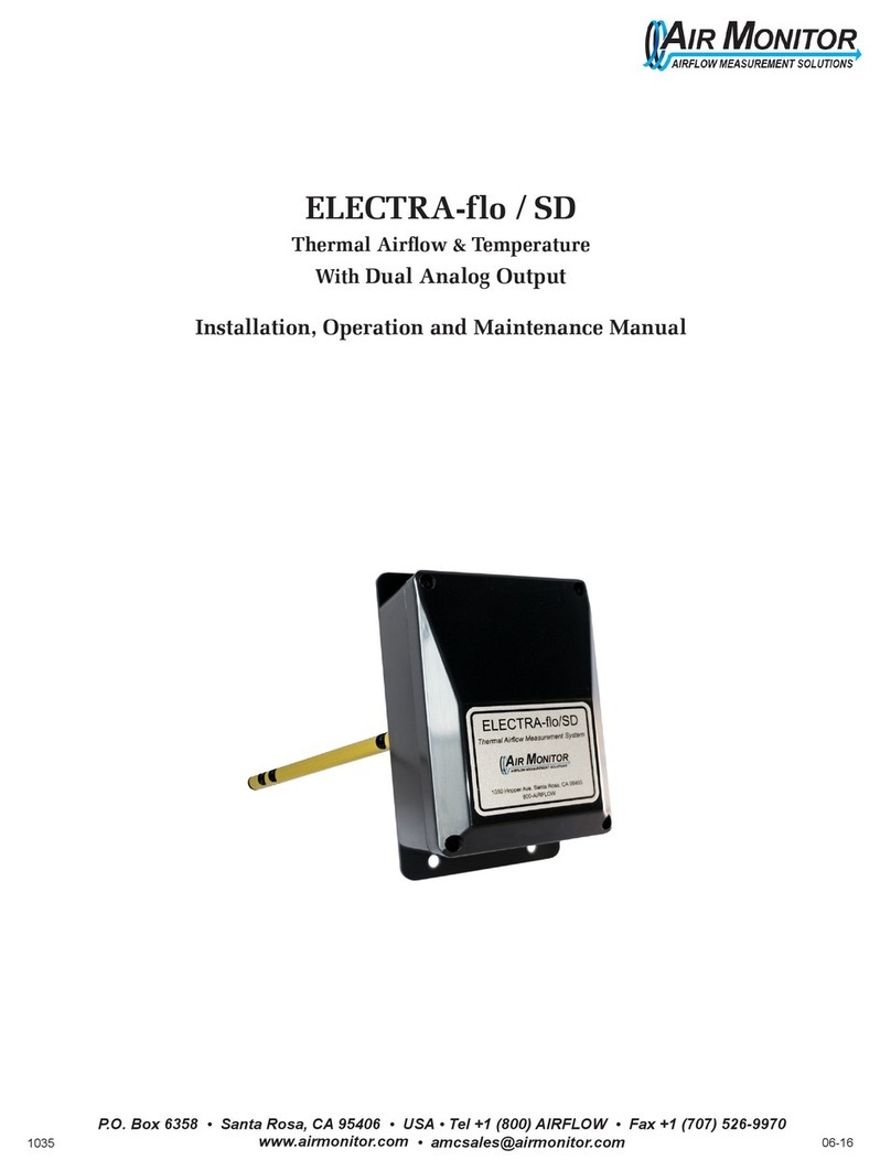 Air Monitor ELECTRA-flo / SD Installation, operation and maintenance manual