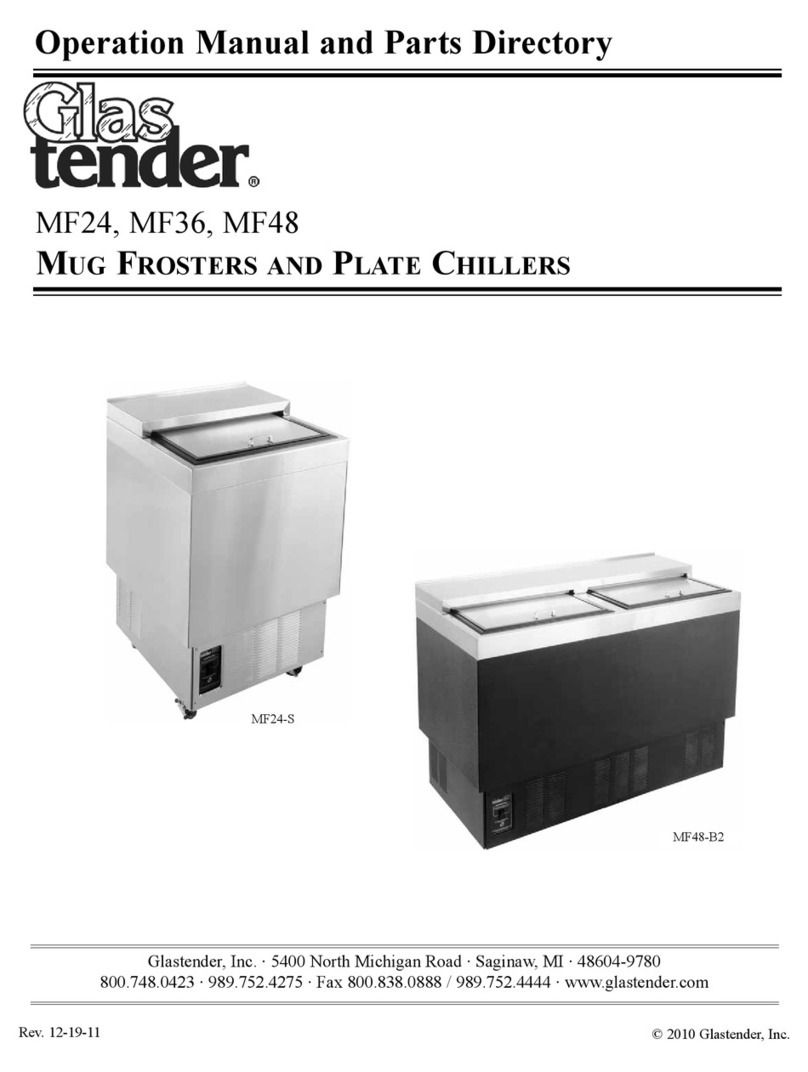 Glastender MF24 Series Operation manual