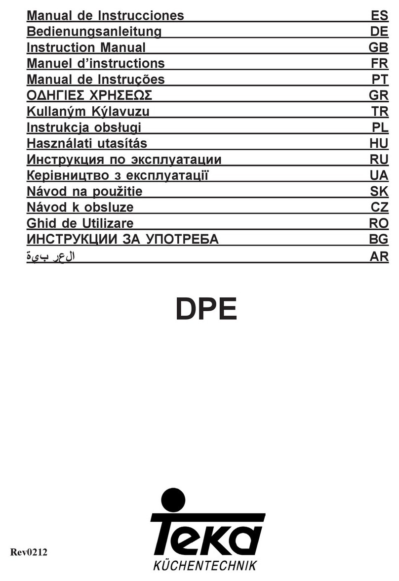 Teka DPE instruction manual