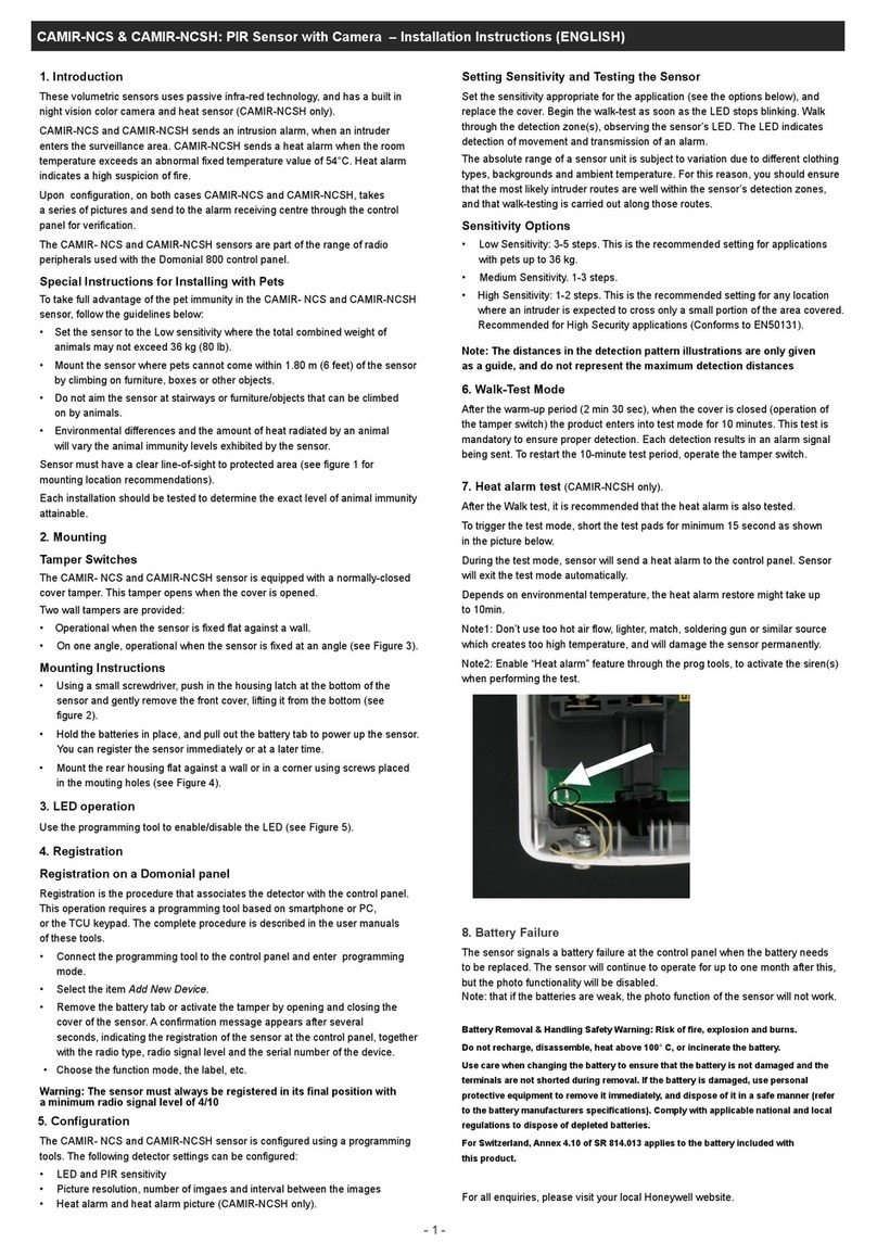 Honeywell CAMIR-NCS User manual