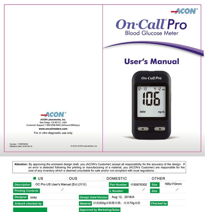 Acon ON-CALL PRO user manual