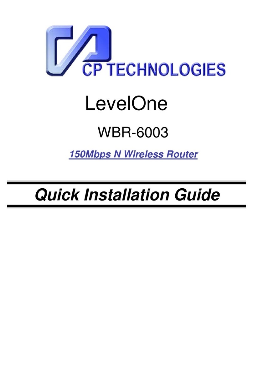 CP TECHNOLOGIES WBR-6003 User manual