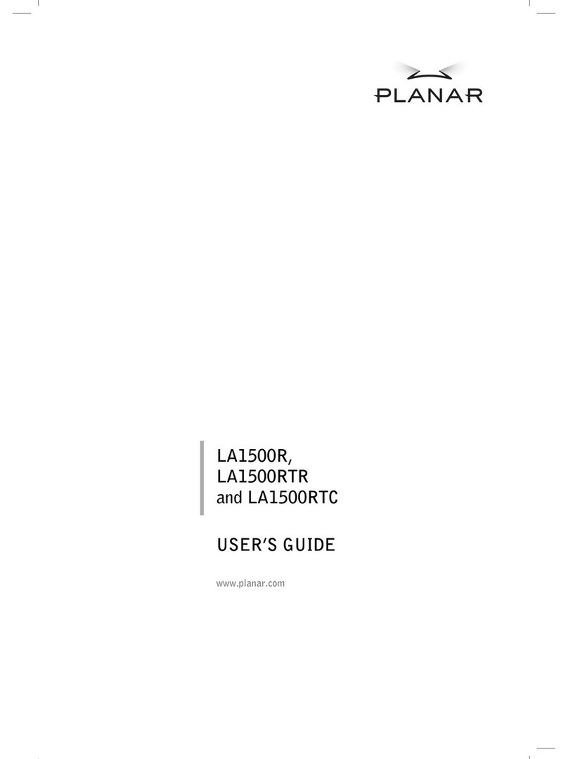 Planar LA1500R User manual Planar LA1500R User manual